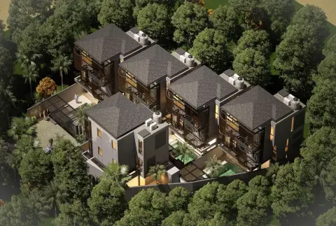 Pererenan Cluster of 5 Villas - 2BDR High Rental Yield