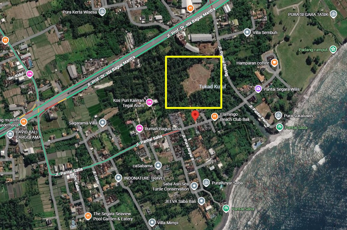 114 Ares Freehold Land in Saba Beach, Gianyar 114 Ares Freehold Land in Saba Beach, Gianyar