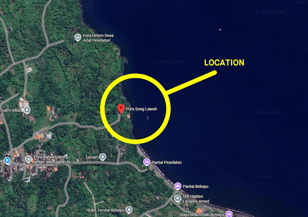 1.33 Hectares Cliff-Front Land in Amed, Karangasem