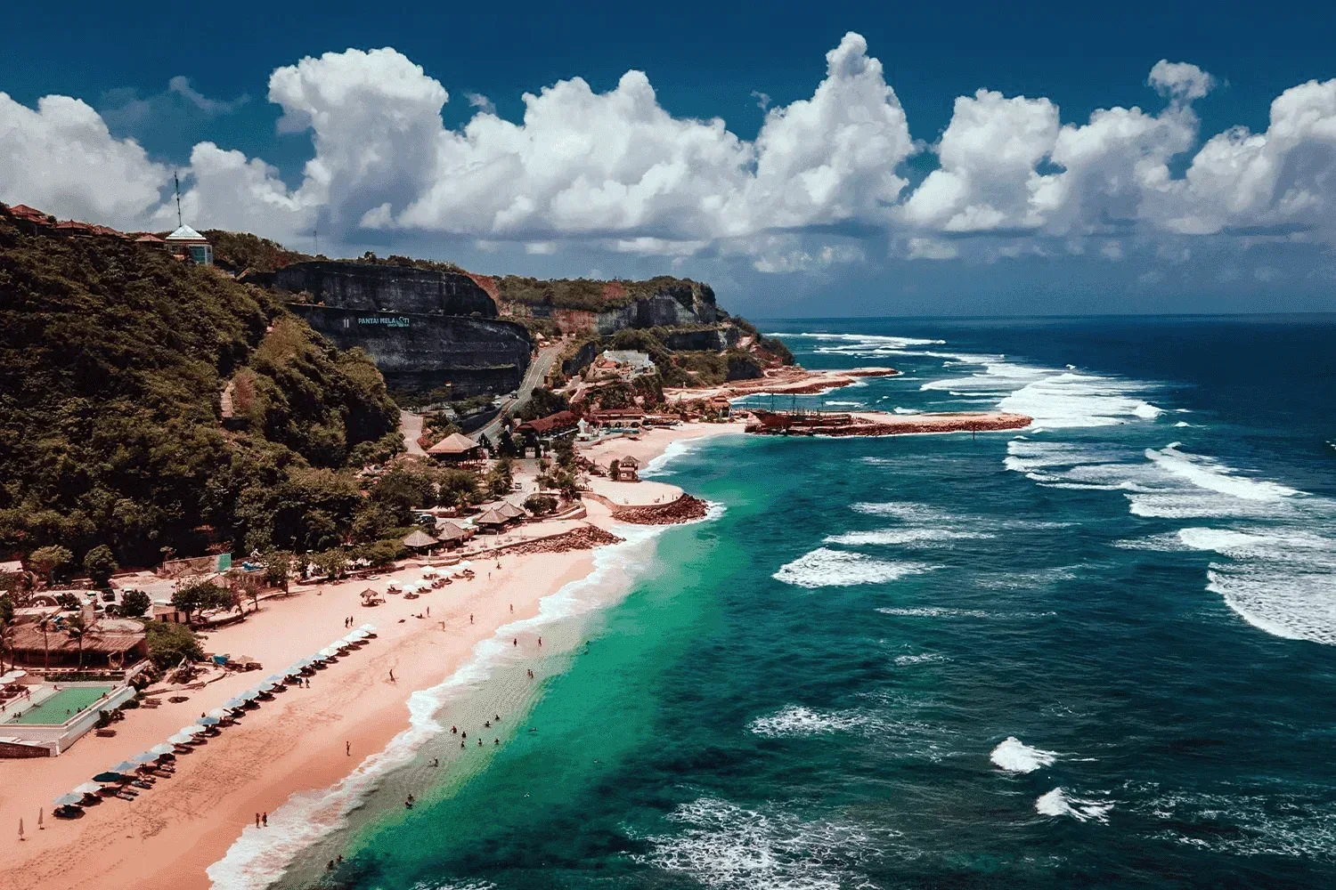 6 Hectares Most Exclusive Cliff Front Land between Green Bowl & Melasti