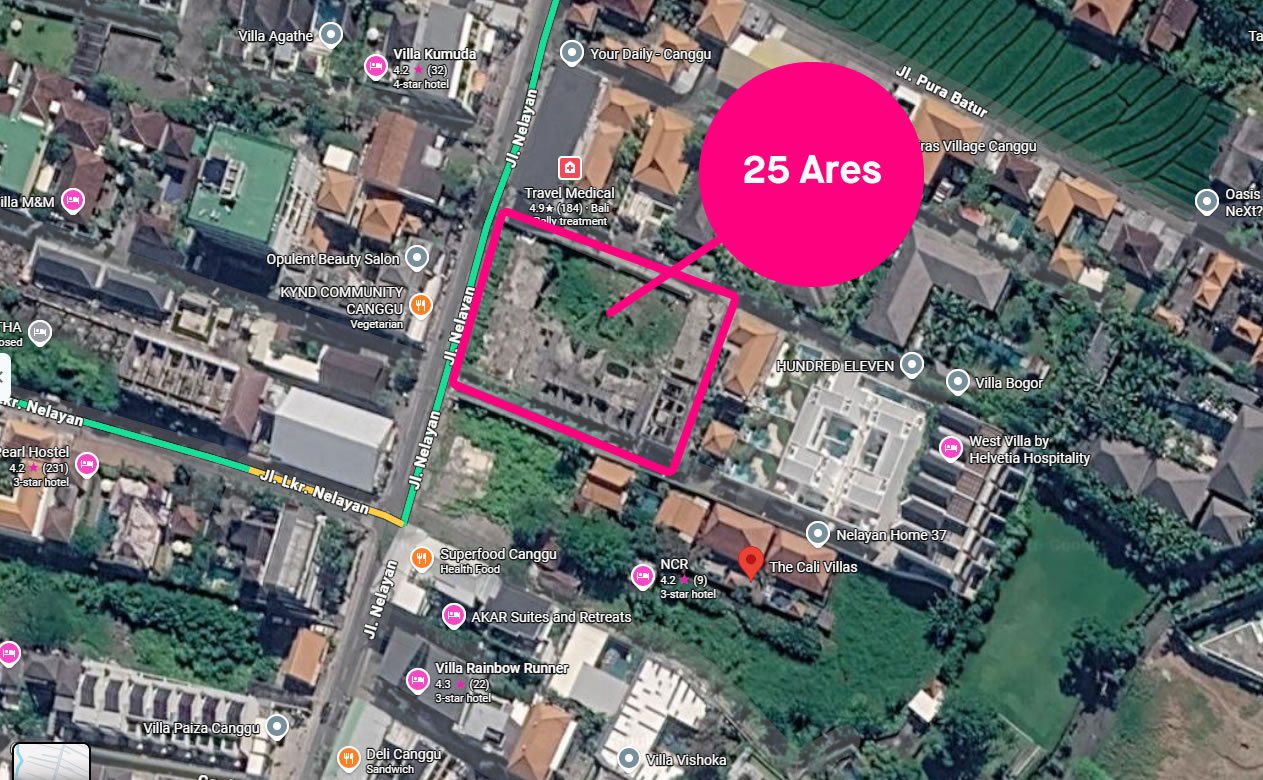 25 Ares Leasehold in Nelayan Canggu