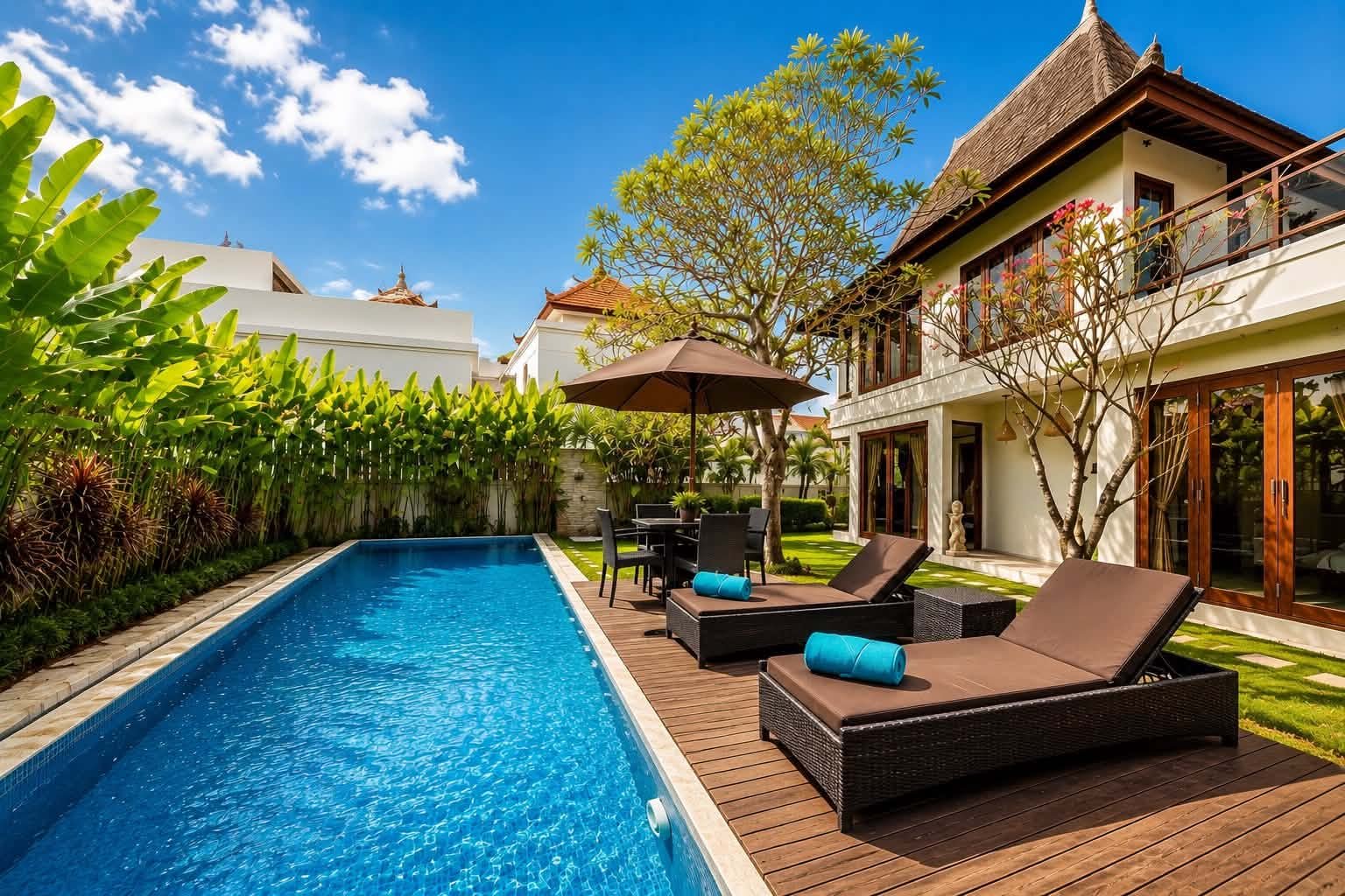 4-Bedroom Luxury Tropical Villa with 17m Pool in Padonan very close to Berawa 4-Bedroom Luxury Tropical Villa with 17m Pool in Padonan very close to Berawa